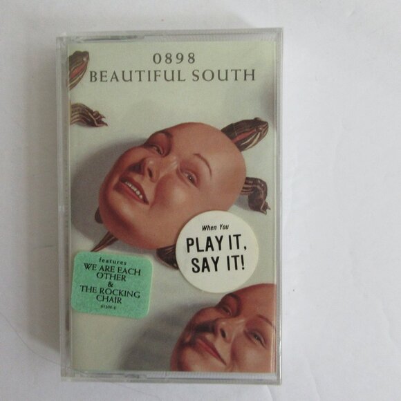 Beautiful South - 0898 (1992) Pop Rock Cassette Tape NEW & SEALED Hype Stickers - Picture 1 of 10